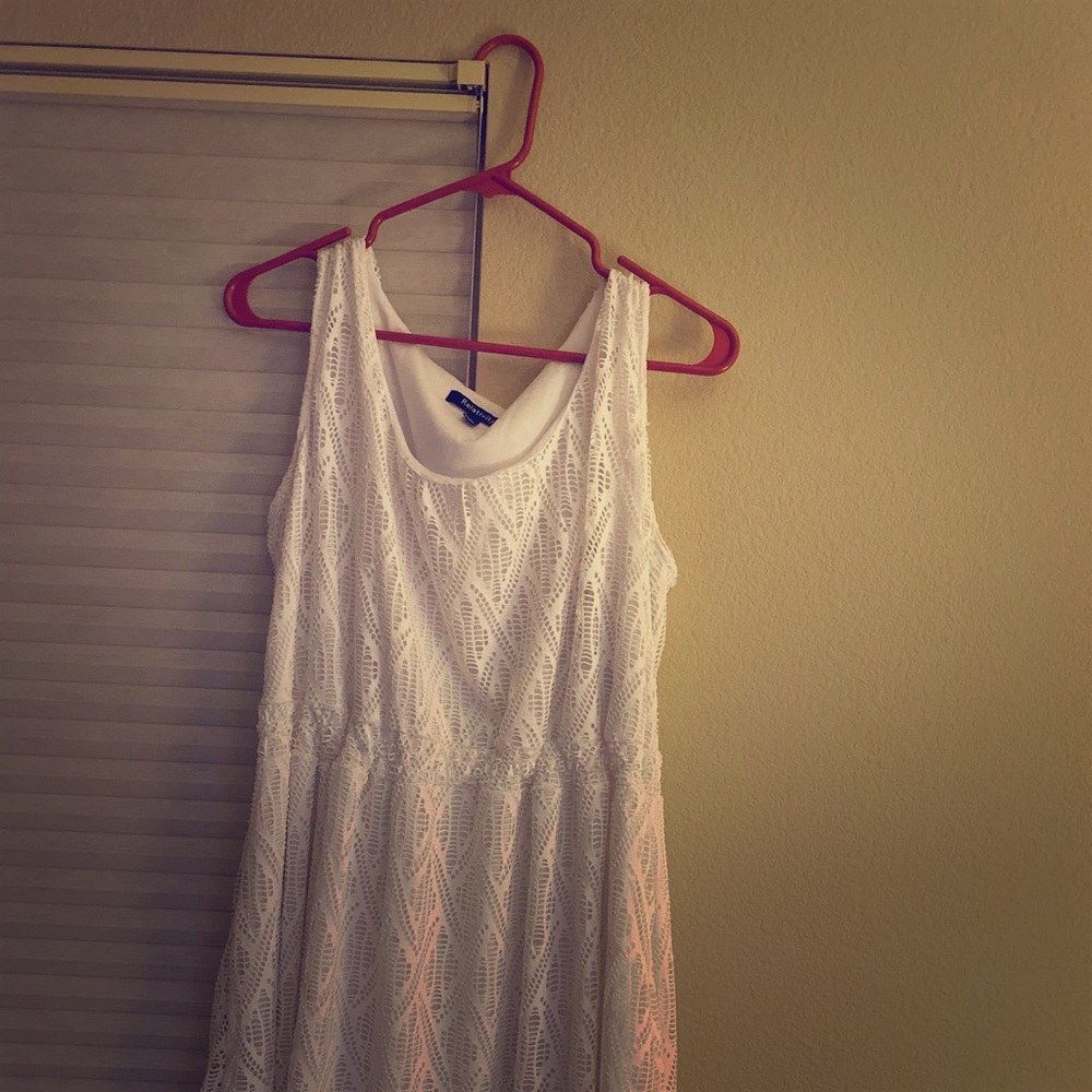 Relativity white lace dress Xl